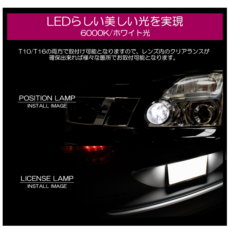 B11W 前期/後期 ekワゴン LED T10/T16 ナンバー灯 1.3W 4014チップ SMD 9発 メタルボディ ホワイト/6000K 1個入り :T10-14W-B-B11:possible - 通販 - Yahoo!ショッピング