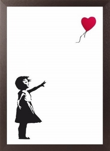 バンクシー作品「赤い風船」のポスター