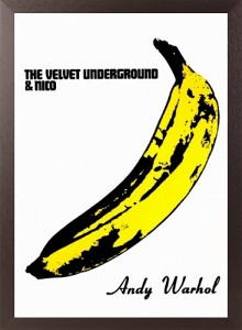 ウォーホルがデザインした「バナナ」のポスター