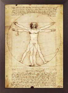 ダ・ヴィンチ作品「ウィトルウィウス的人体図」
