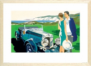 ポスター サヴィニャック SAVIGNAC AIR FRANCE 木製フレーム付 50×70cm