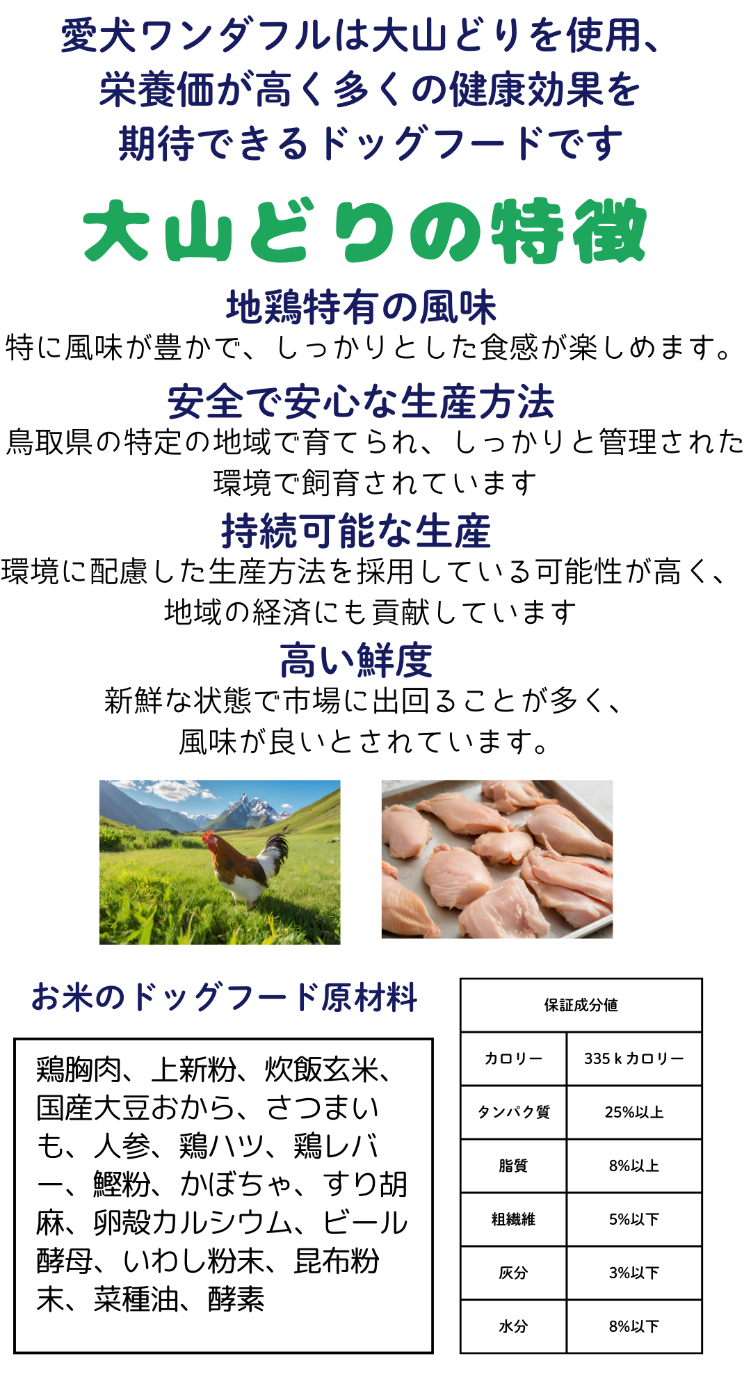 国産 無添加 自然食 健康 こだわり食材 お米の ドッグフード 鶏肉タイプ 1.6kg 800ｇ 2個セット ドックフード 犬用全年 齢対応 完全栄養食の画像