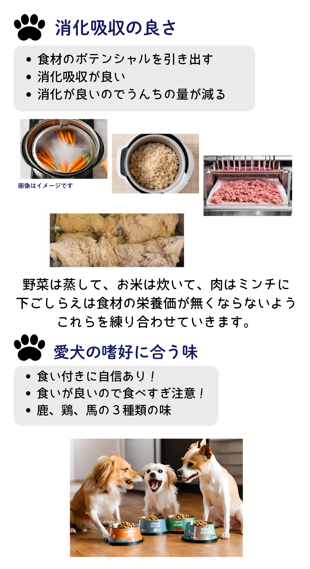 国産 無添加 自然食 健康 こだわり食材  【 お米のドッグフード 】 鶏肉・馬肉 800ｇ ２個セット (1.6kg) ドックフード （犬用全年齢対応） | 愛犬ワンダフル | 08