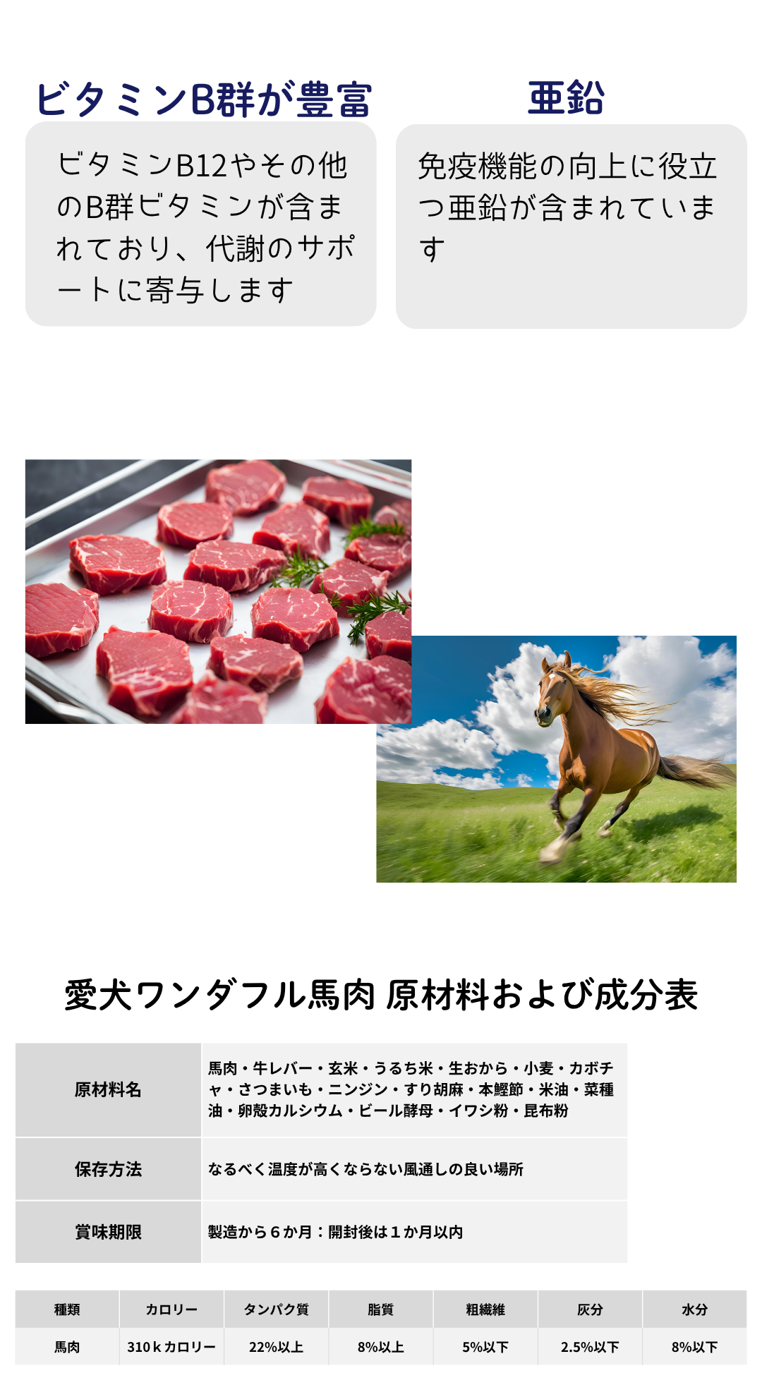 国産 無添加 自然食 健康 こだわり食材  【 お米のドッグフード 】 鶏肉・馬肉 800ｇ ２個セット (1.6kg) ドックフード （犬用全年齢対応） | 愛犬ワンダフル | 06