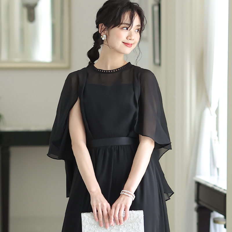 PourVous パーティードレス ワンピース 結婚式 大きいサイズ