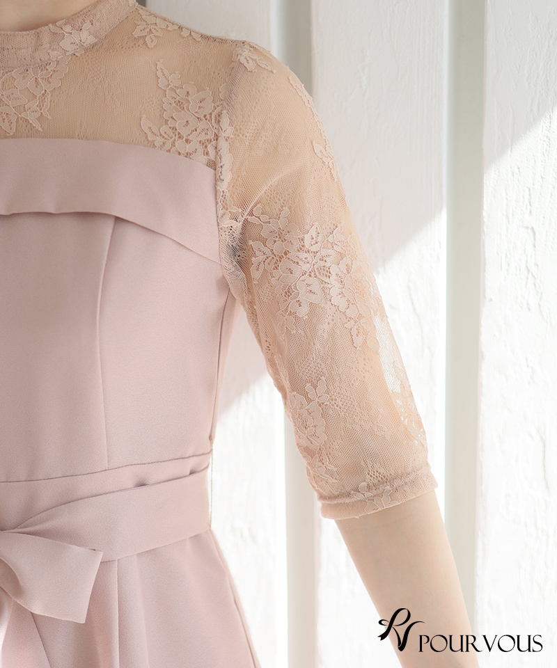 パンツドレス 結婚式 服装 パーティードレス パンツスーツ フォーマルドレス セレモニースーツ お呼ばれ 大きいサイズ 韓国 即日発送 20代 30代 40代 袖あり | PourVous | 19