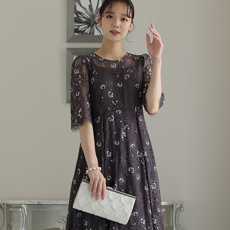 PourVous パーティードレス 結婚式 ワンピース ドレス