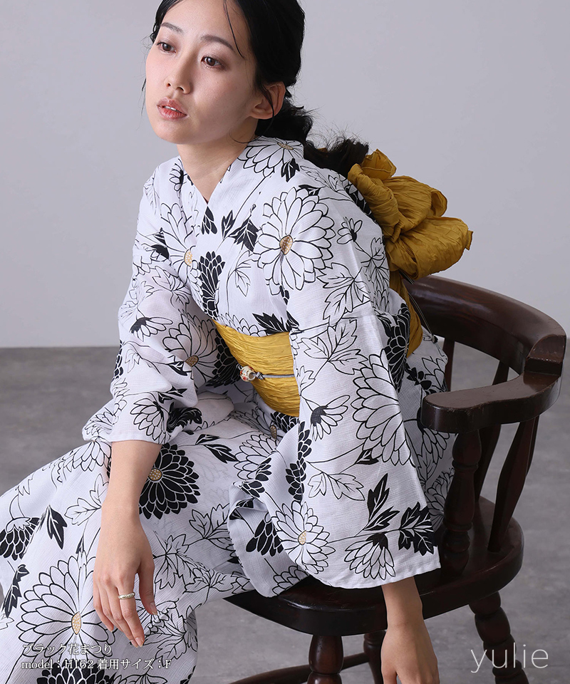 洗える浴衣 浴衣 レディース 2点セット ゆか...の詳細画像1