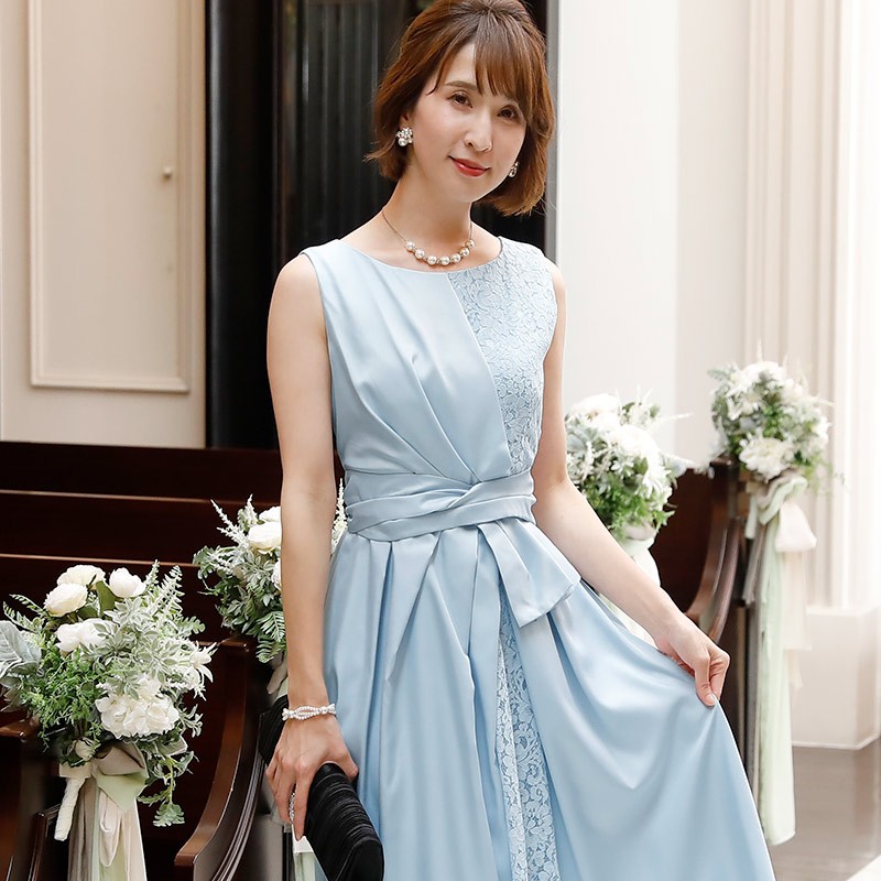 パーティードレス 結婚式 ワンピース ドレス フォーマルドレス フォーマル お呼ばれ 服 服装 プチプラ 大きいサイズ 大人 上品 即日発送 20代 30代 40代 50代 | PourVous | 02