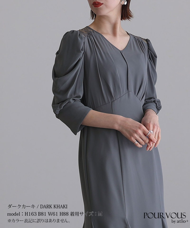 パーティードレス ワンピース 結婚式 大きいサ...の詳細画像2