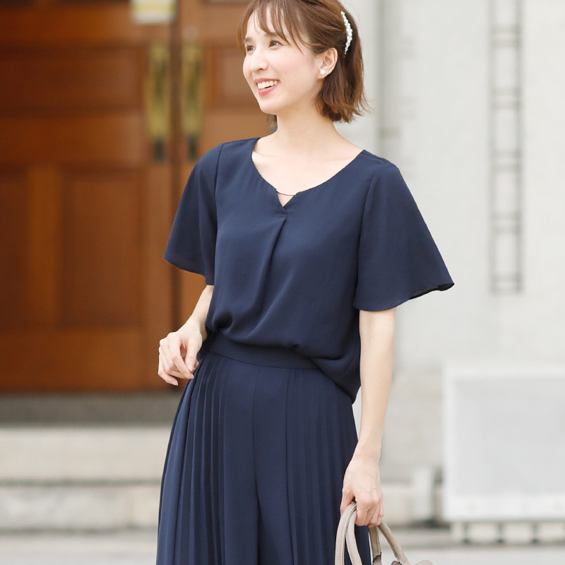 PourVous（プールヴー） パンツドレス 結婚式 服装 パーティードレス