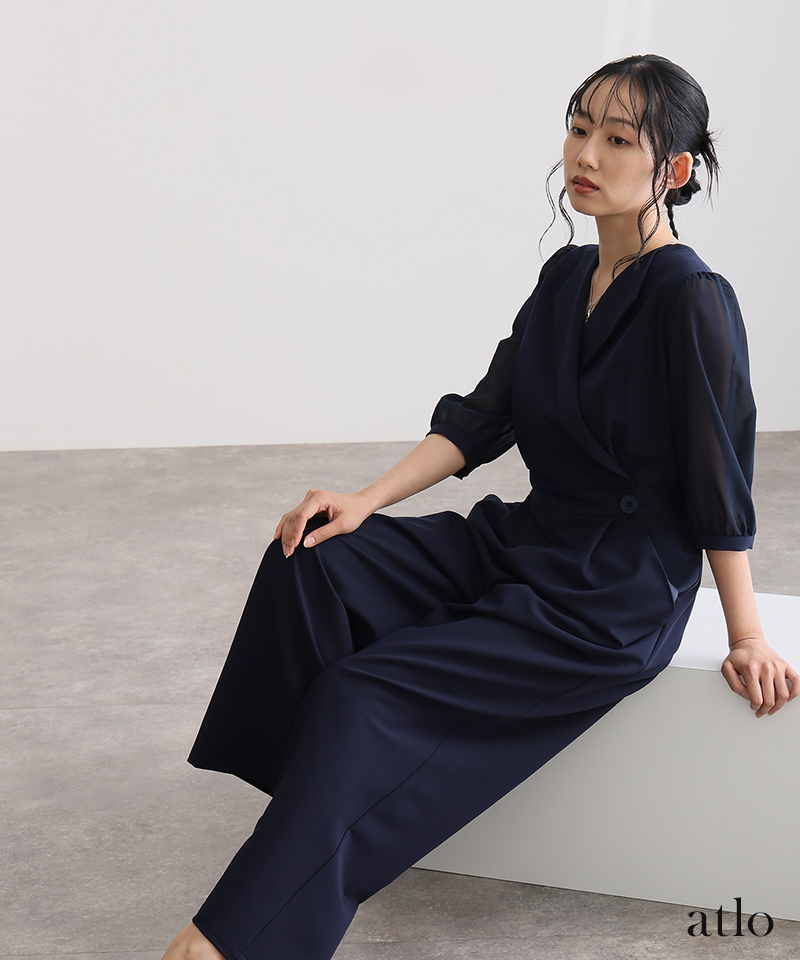 atlo（アトロ） パンツ 結婚式 オールインワン パンツドレス