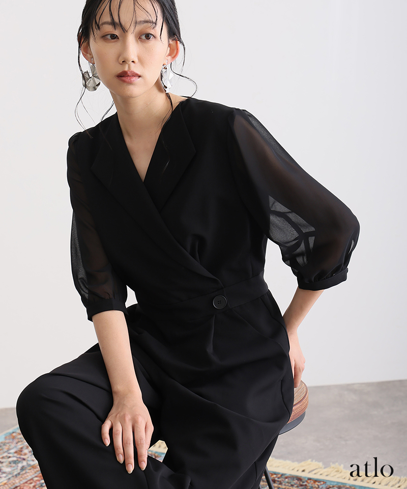 atlo（アトロ） パンツ 結婚式 オールインワン パンツドレス