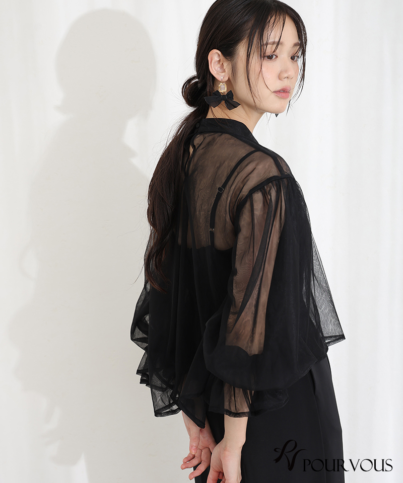 PourVous（プールヴー） シアートップス オールインワン パーティー