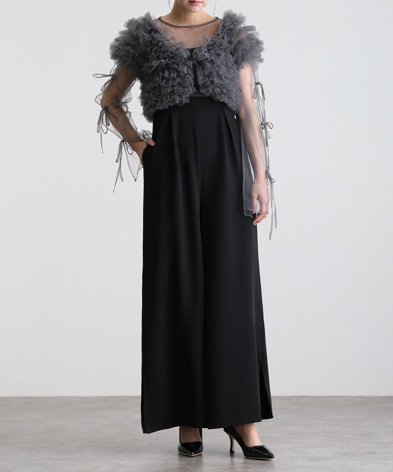 atlo（アトロ） 3点セット フリルボレロ オールインワン パンツドレス