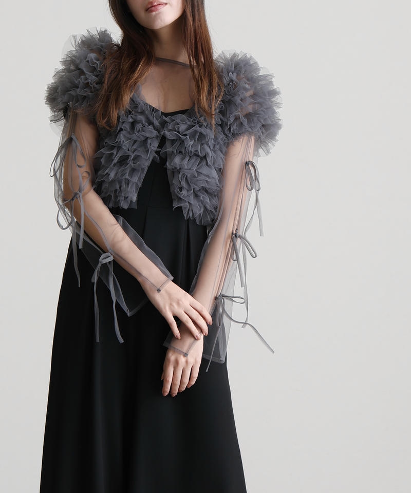 atlo（アトロ） 3点セット フリルボレロ オールインワン パンツドレス