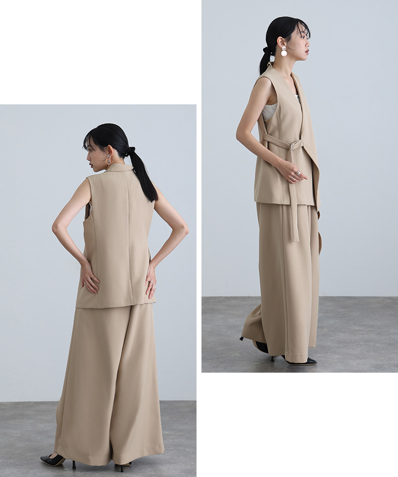 アシンメトリー パンツドレス オールインワン 結婚式 大きいサイズ パンツ 体型カバー セレモニースーツ 上品 パーティードレス パンツ お呼ばれの画像