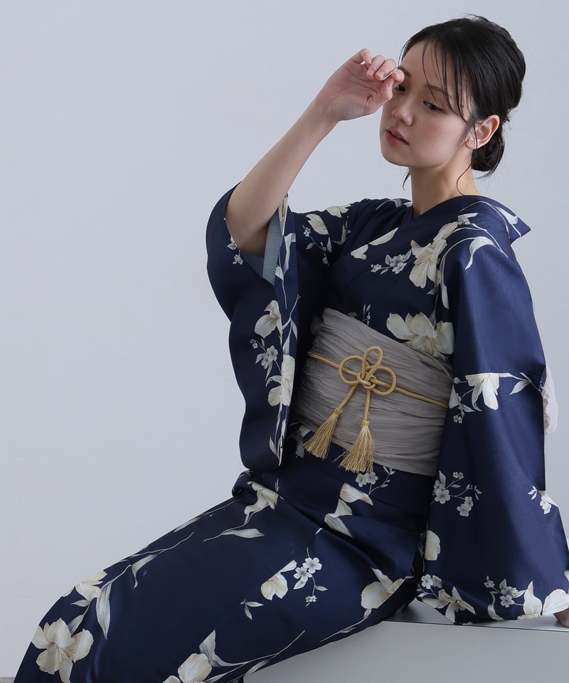月夜ユリの彩り 浴衣 ワンピース 大人 浴衣セ...の詳細画像4