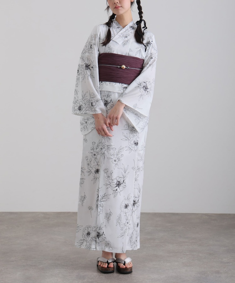 涼アネモネの彩り 浴衣 ワンピース 大人 浴衣...の詳細画像5