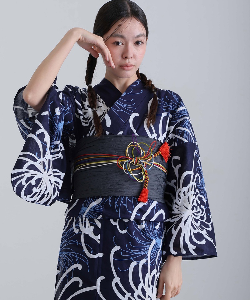 華やぎ乱菊 浴衣 レディース 洗える浴衣 2点...の詳細画像3
