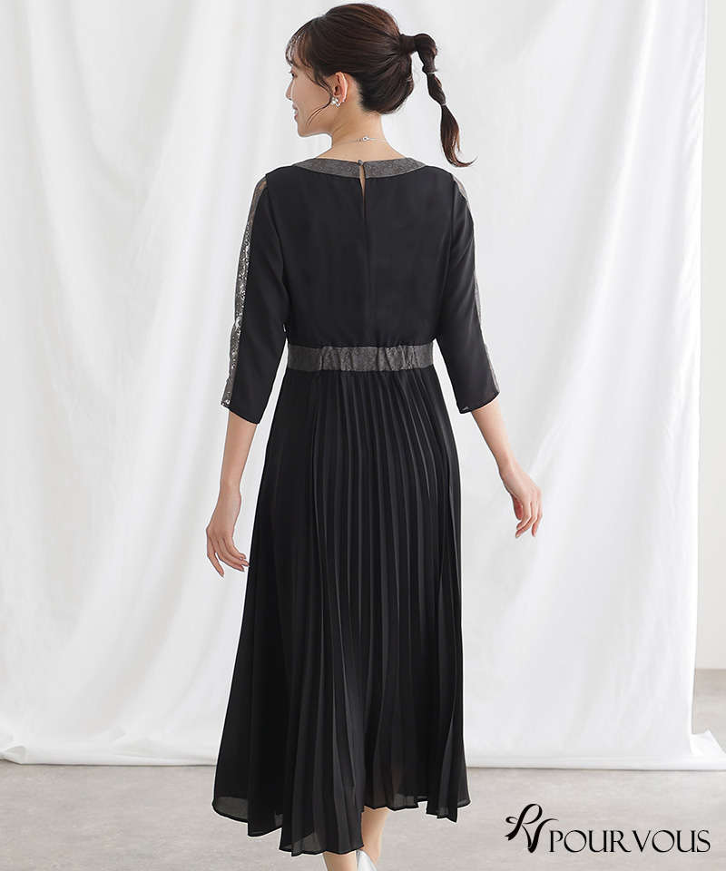 PourVous（プールヴー） ワンピース フォーマルドレス 体型カバー