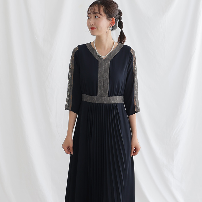 PourVous（プールヴー） ワンピース フォーマルドレス 体型カバー