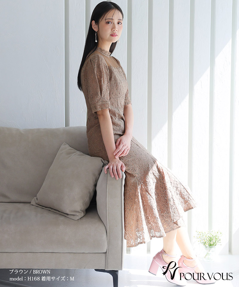 体型カバー フォーマルドレス ワンピース 結婚...の詳細画像2