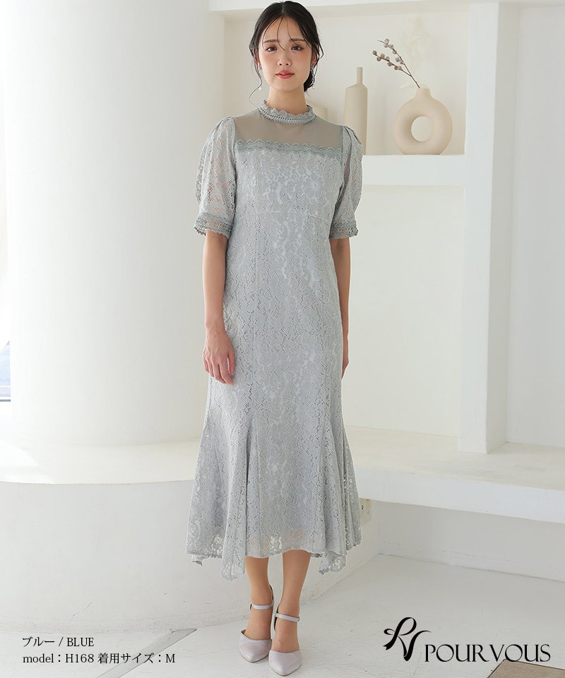 体型カバー フォーマルドレス ワンピース 結婚...の詳細画像3