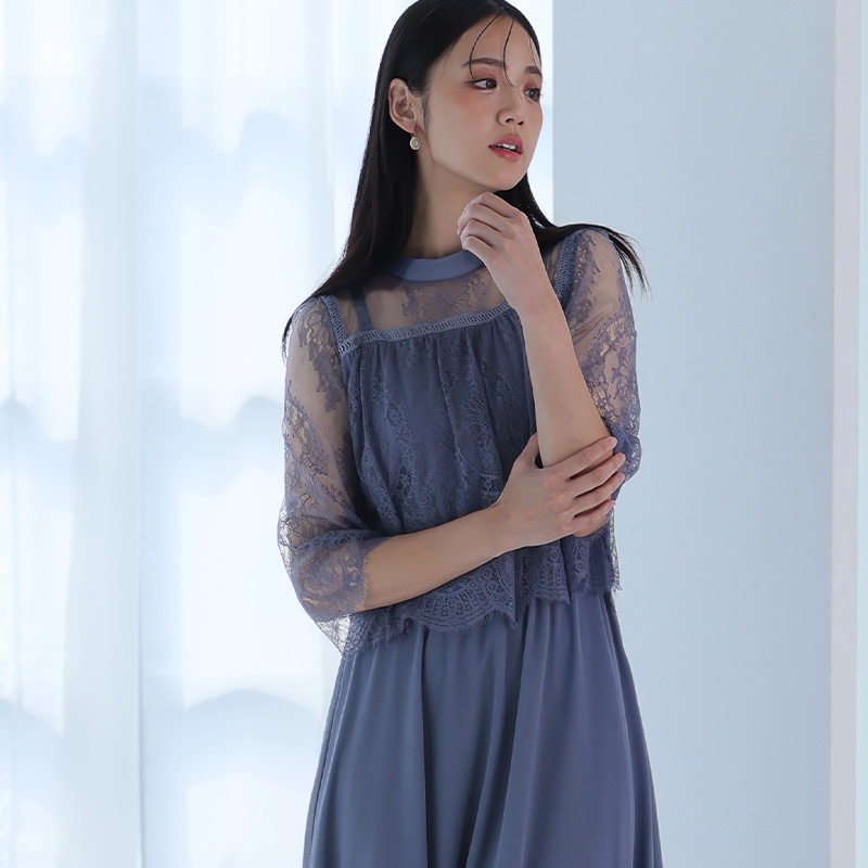 PourVous（プールヴー） ワンピース フォーマルドレス 体型カバー