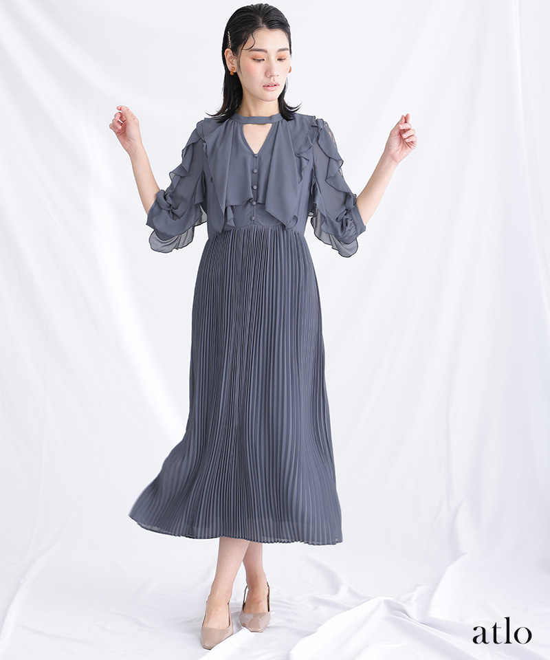 ワンピース フォーマルドレス 体型カバー 小さいサイズ 大きいサイズ 韓国 結婚式 20代 30代 40代 50代 小柄 ドレス お呼ばれ パーティードレス フォーマル 上品_11