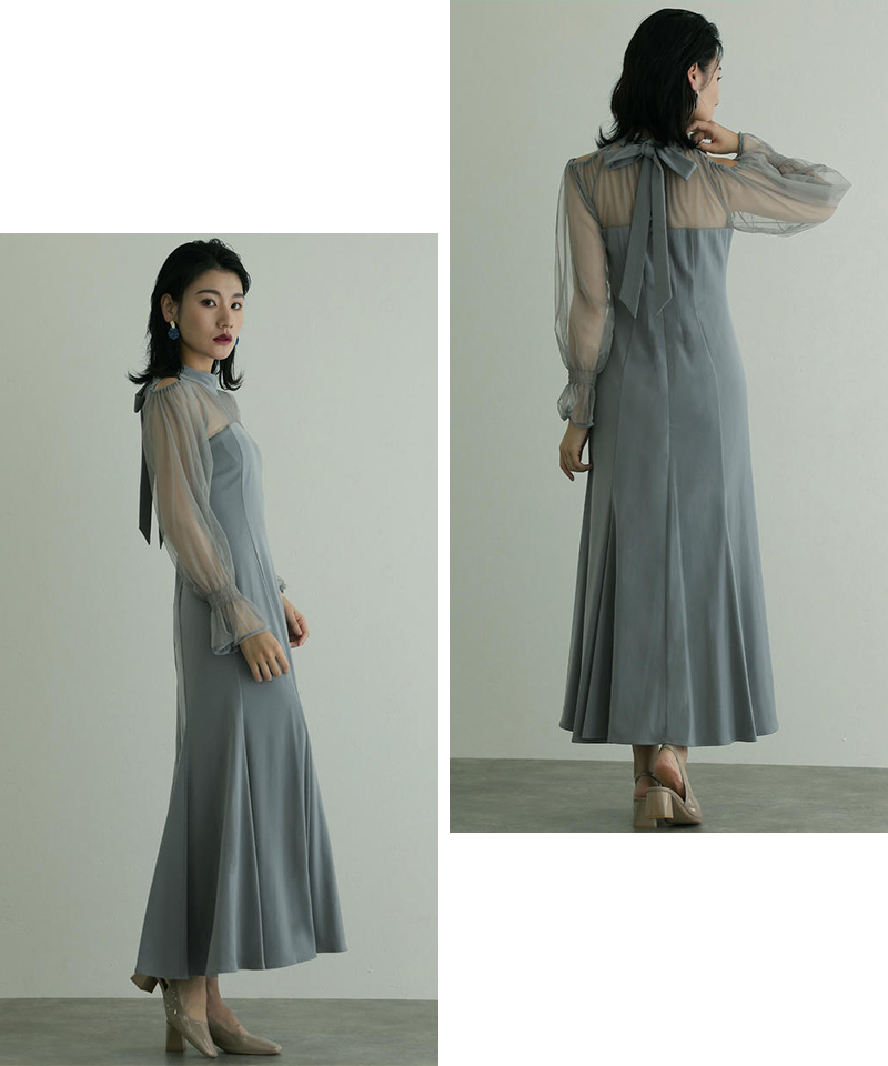 atlo（アトロ） ワンピース 体型カバー フォーマルドレス 大きいサイズ