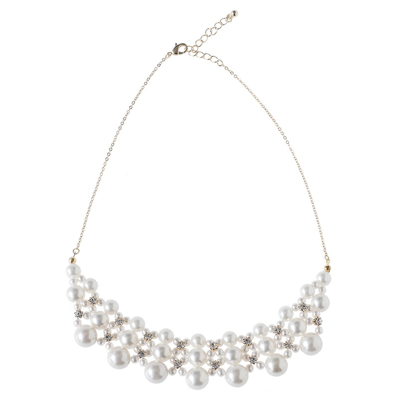 ネックレス 結婚式ネックレス パールネックレス ビジューネックレス 結婚式 パール ビジュー ロングネックレス アクセサリー 首飾り Necklace A1 セレブワンピース ドレスpourvous 通販 Yahoo ショッピング
