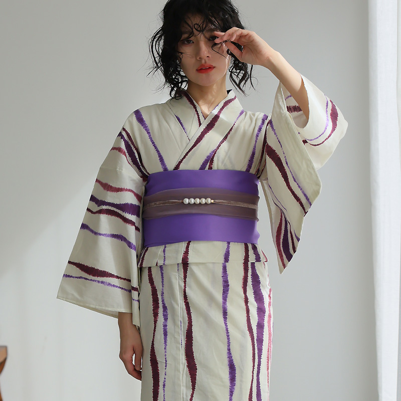 浴衣 洗える浴衣 レディース セット ゆかた 浴衣セット 女性 大人 花火大会 帯 ストライプ シック 低身長 紺 ミセス ブルー おしゃれ モダン浴衣 兵児帯 半巾帯