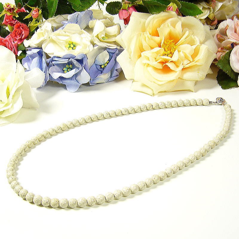 北投石 天然ラジウム鉱石 ネックレス 6mm/台湾北投石 : hokuto-neck37 