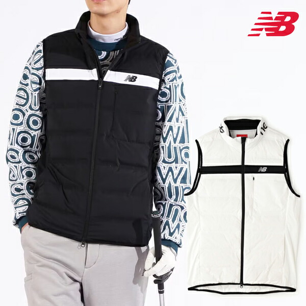 New Balance Golf / フルジップダウンベスト（白・M）　ニューバランス／NIKE／ADDIDAS／SRIXSON／スリクソン／Callaway／キャロウェイ 2dm0124258001-1.jpg