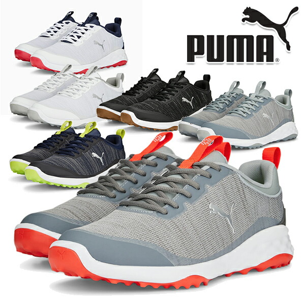 プーマゴルフ 2023年秋冬モデル メンズ フュージョン プロ シューレース スパイクレス ゴルフシューズ 377041 PUMA GOLF 【23】