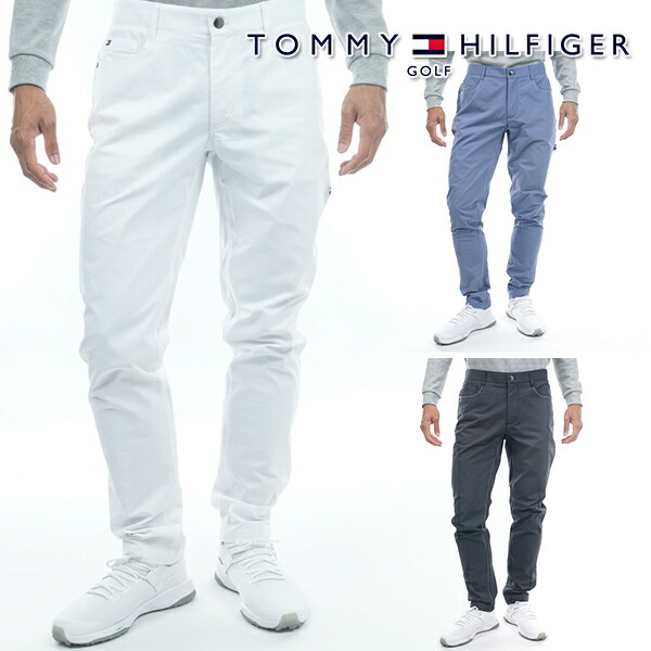 ★春夏★トミーヒルフィガー★ストライプバックポケットロングパンツ★LL/RD TOMMY HILFIGER GOLF トミーヒルフィガー ゴルフ レディース