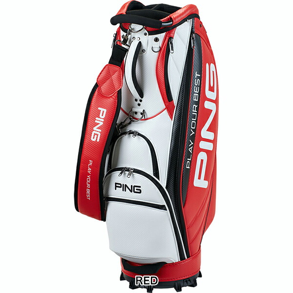 ピンゴルフ ソフト PU キャディーバッグ 9.5型 3.2kg 4分割 シューズ