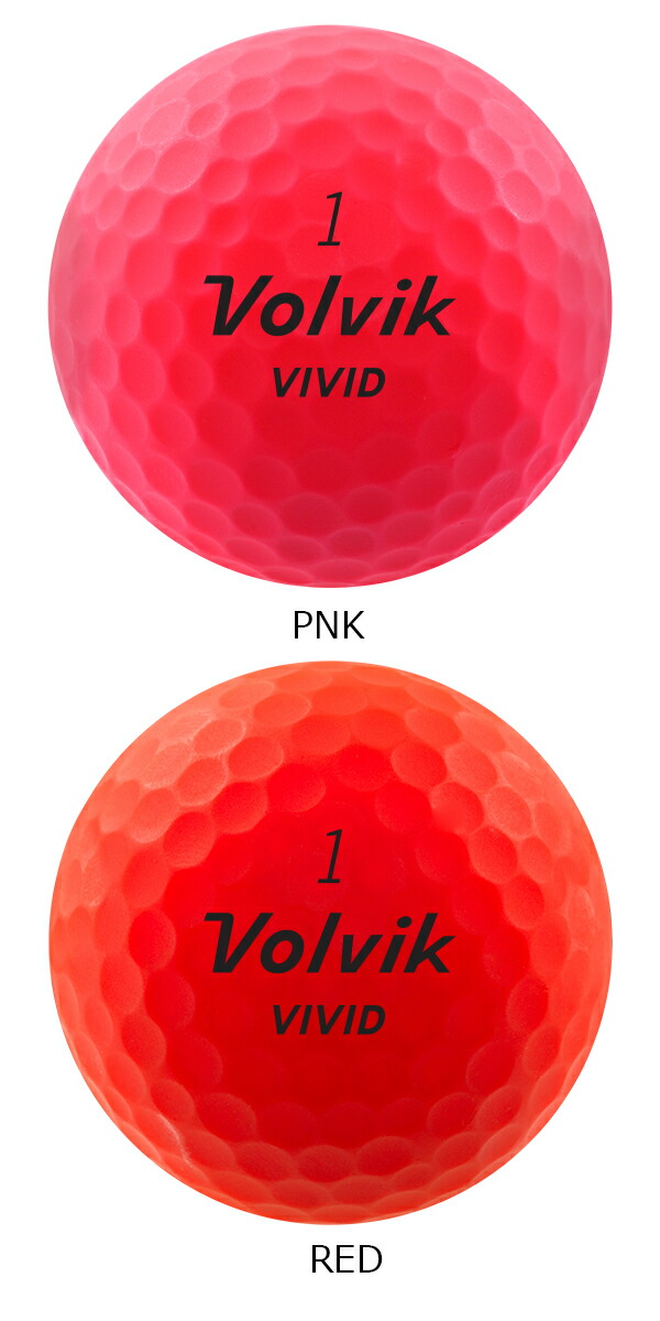 【あす楽】Volvik 2022 NEW VIVID ボルビック ユニセックス VIVID ゴルフボール 1ダース【22】ボルビック　ゴルフボール