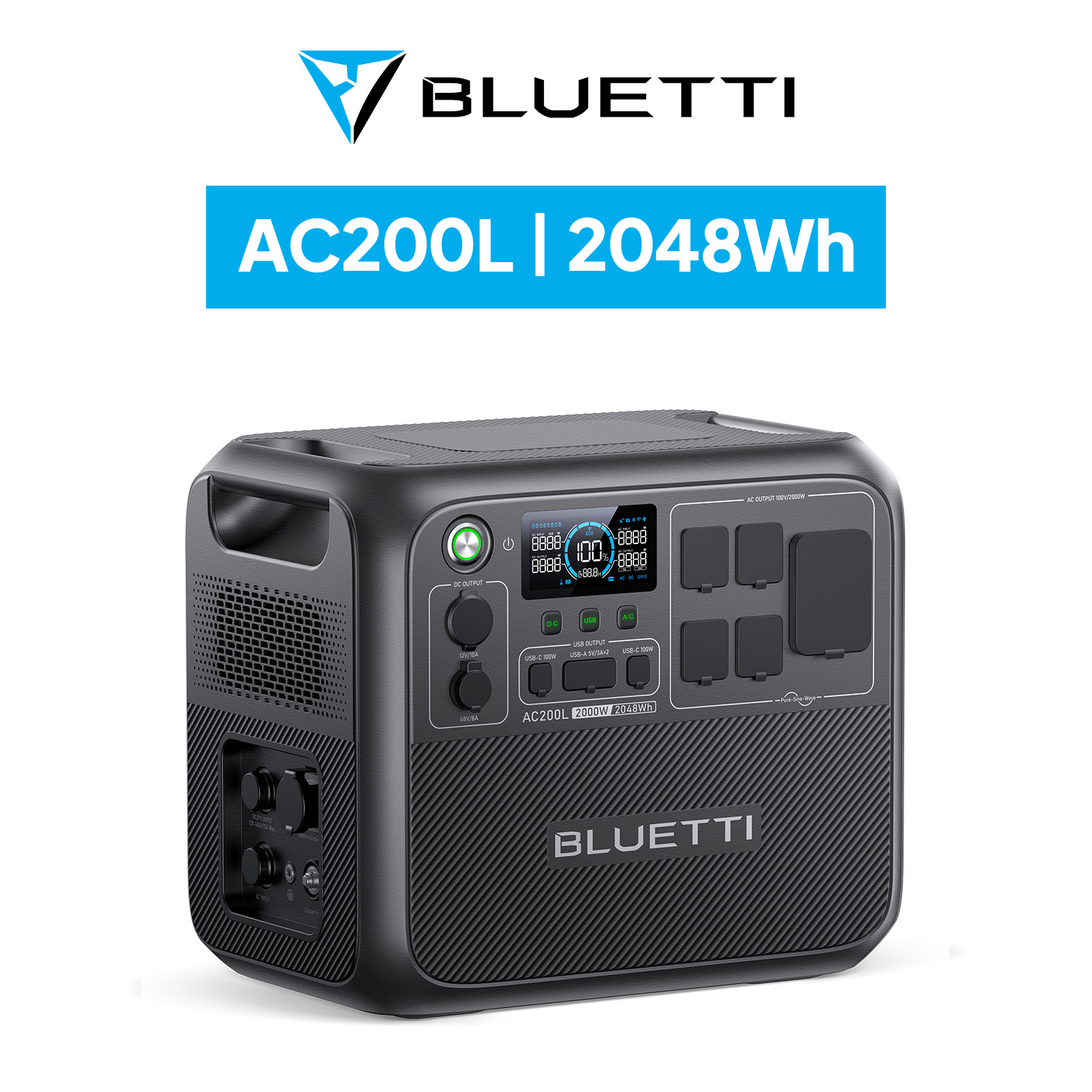 BLUETTI ポータブル電源 AC200L 2048Wh/2000W（サージ3000W）1.5時間満充電 大容量 5年保証 リン酸鉄 長寿命  容量拡張可能 防災グッズ 非常用電源 : yahjp-ac200l : BLUETTI JAPAN ヤフーショップ - 通販 -  Yahoo!ショッピング