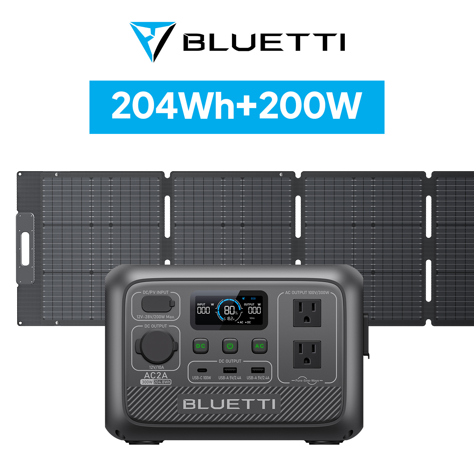 BLUETTI AC2A | 204Wh、300W ブルーティ