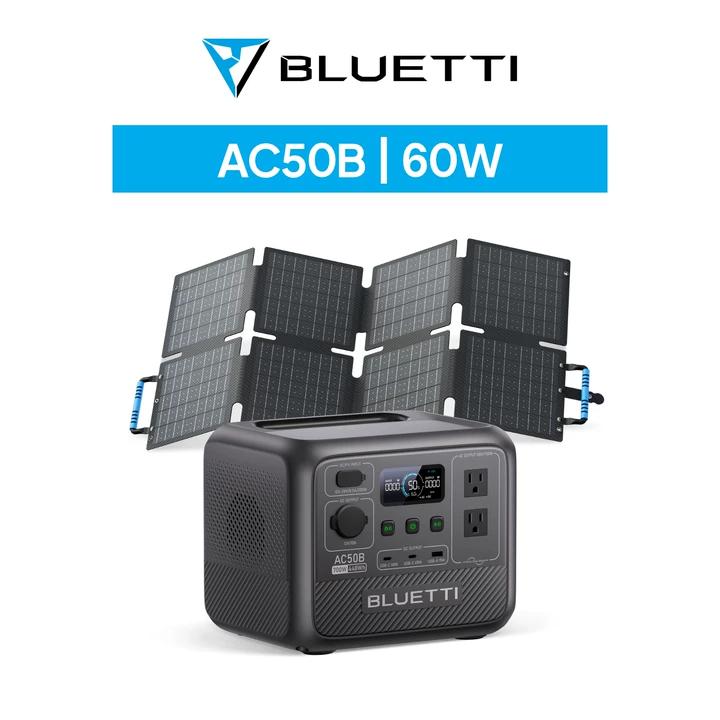 BLUETTI ポータブル電源 ソーラーパネル セット AC50B+60W 448Wh/700W