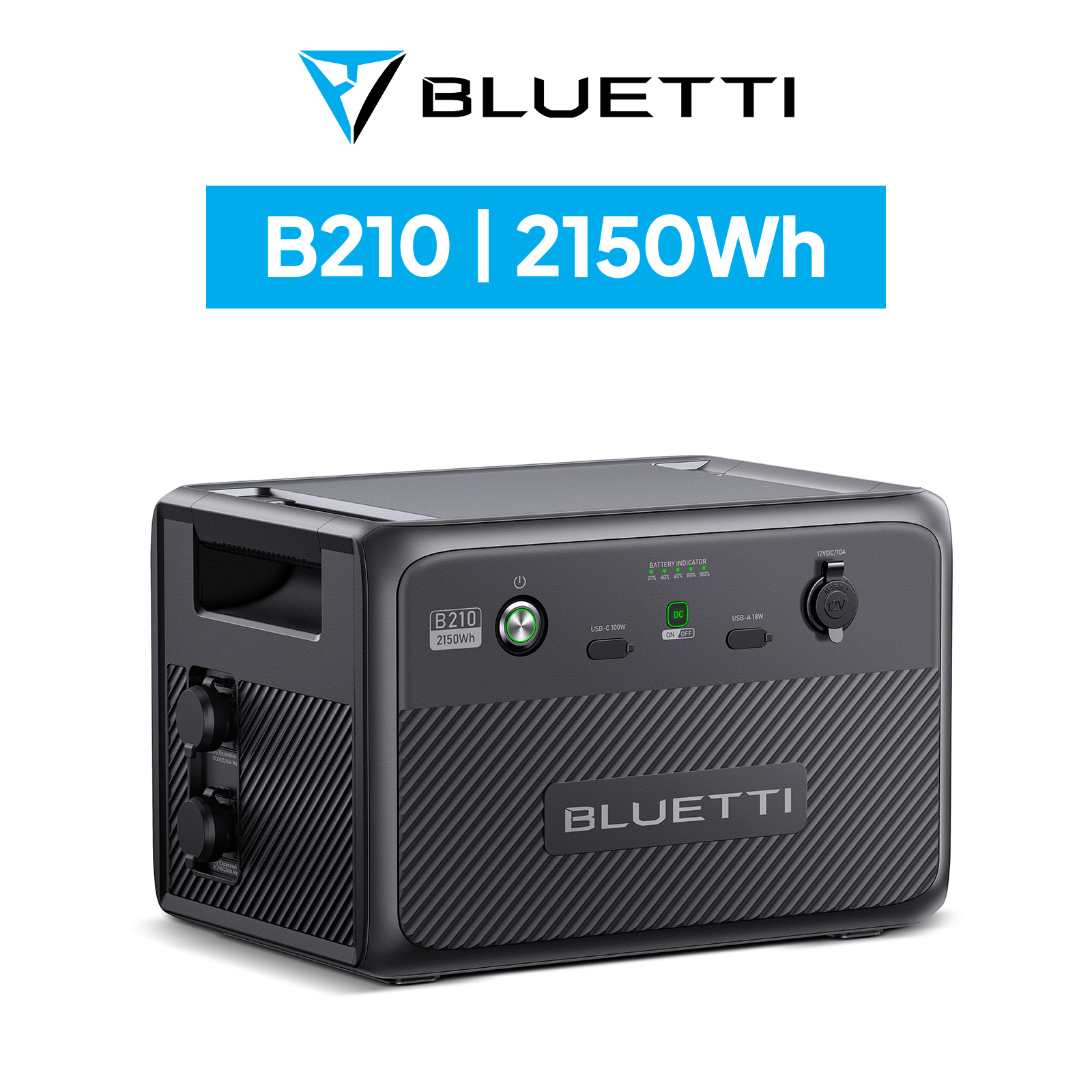 BLUETTI ポータブル電源 増設バッテリー B210 2150Wh 防水防塵 6年保証 拡張バッテリー 大容量 リン酸鉄 蓄電池 防災 停電  アウトドア キャンプ 釣り : b210-jp-gy-bl-yahjp-00 : BLUETTI JAPAN ヤフーショップ - 通販 -  Yahoo!ショッピング