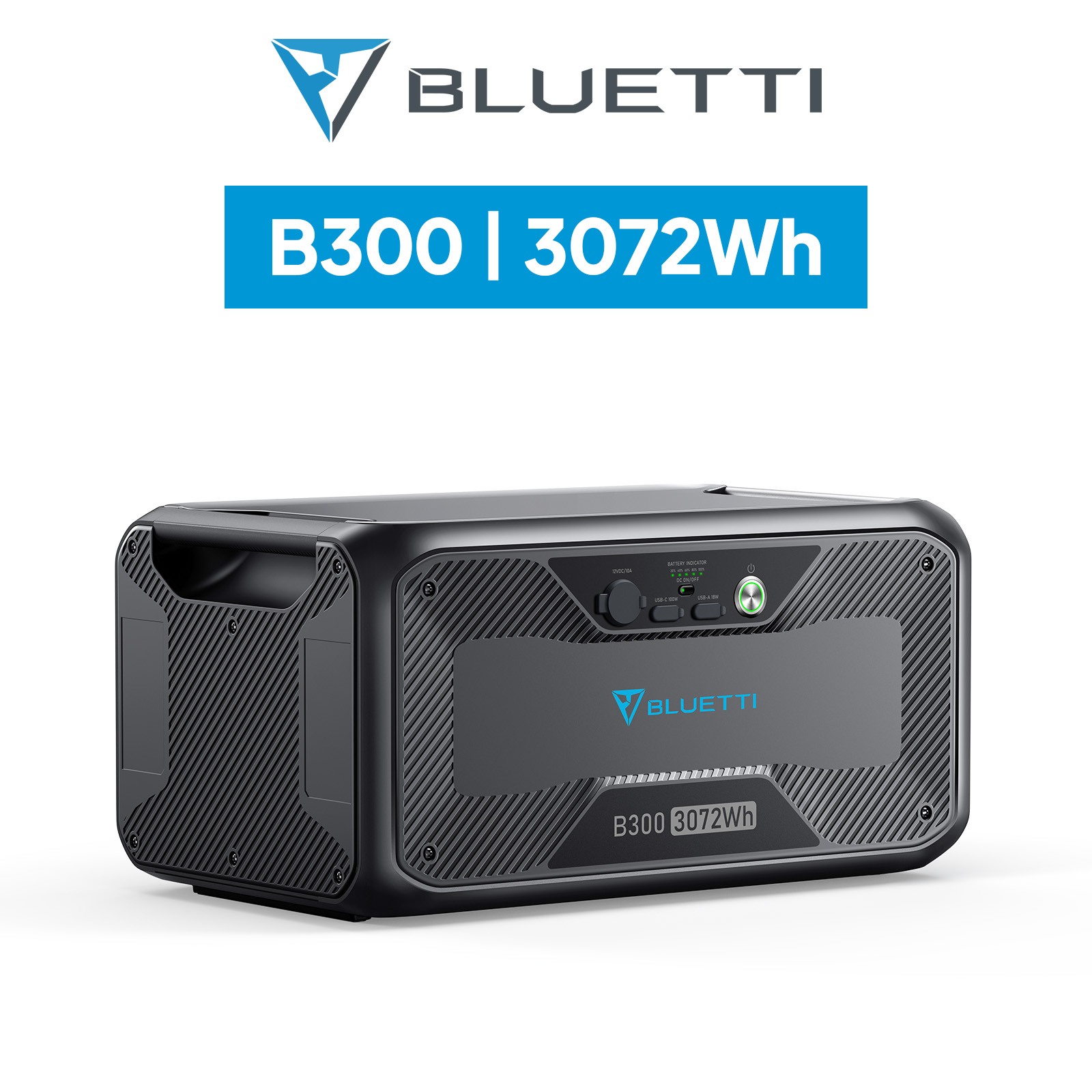 BLUETTI ポータブル電源 増設バッテリー B300 拡張バッテリー リン酸鉄リチウムイオン ポータブル電源 蓄電池 家庭用 3000Wh AC300/AC200P/AC200MAX用