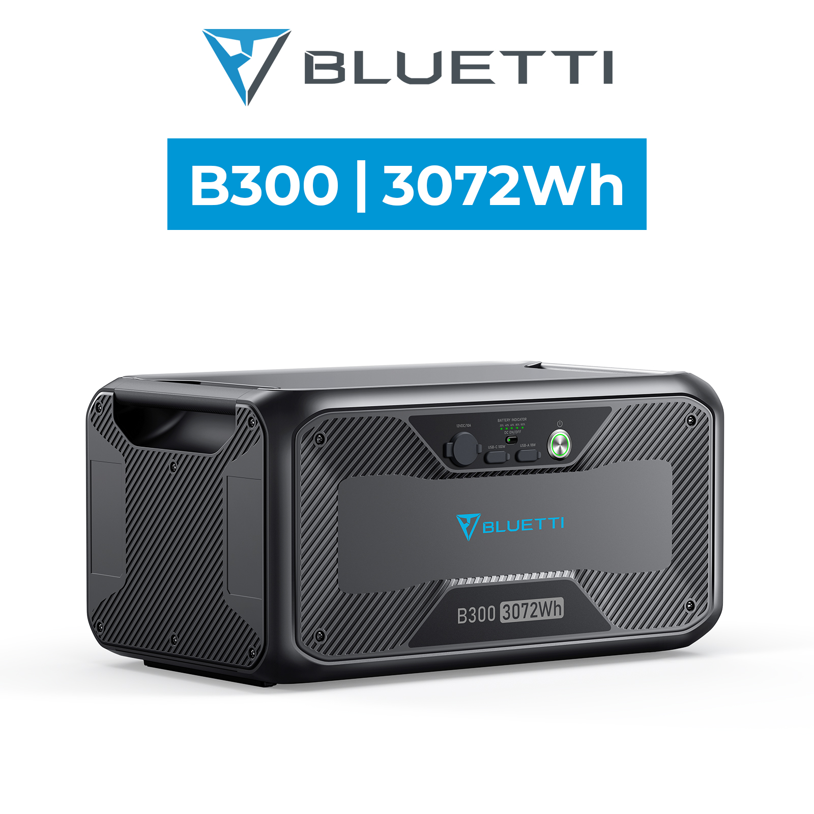 BLUETTI ポータブル電源 増設バッテリー B300 拡張バッテリー リン酸鉄リチウムイオン ポータブル電源 蓄電池 家庭用 3000Wh AC300/AC200P/AC200MAX用