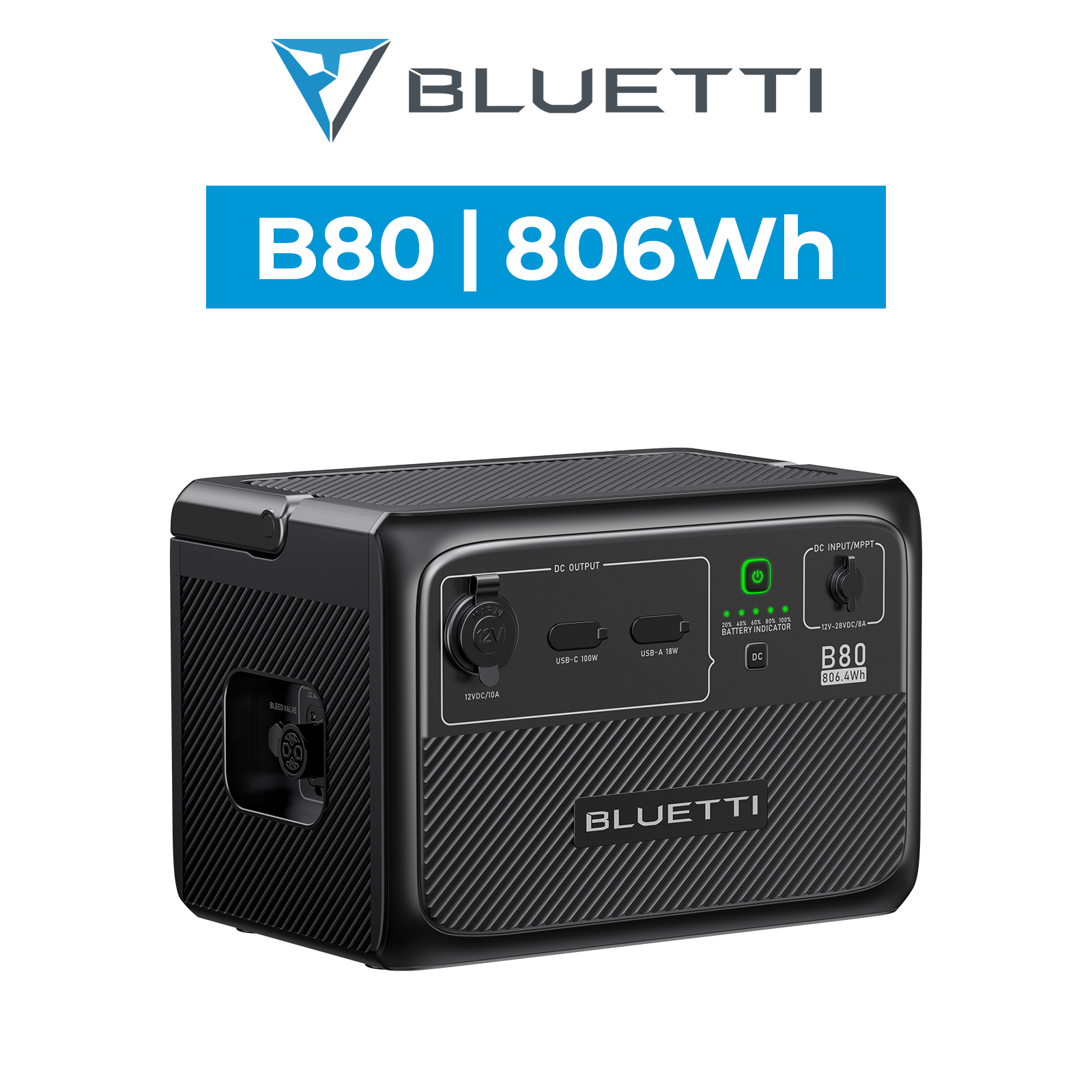 BLUETTI ポータブル電源 B80 拡張バッテリー 806Wh IP65防塵防水 6年保証 軽量 小型 蓄電池 リン酸鉄 長寿命 アウトドア キャンプ 防災 非常用電源 :b80:BLUETTI JAPAN ヤフーショップ