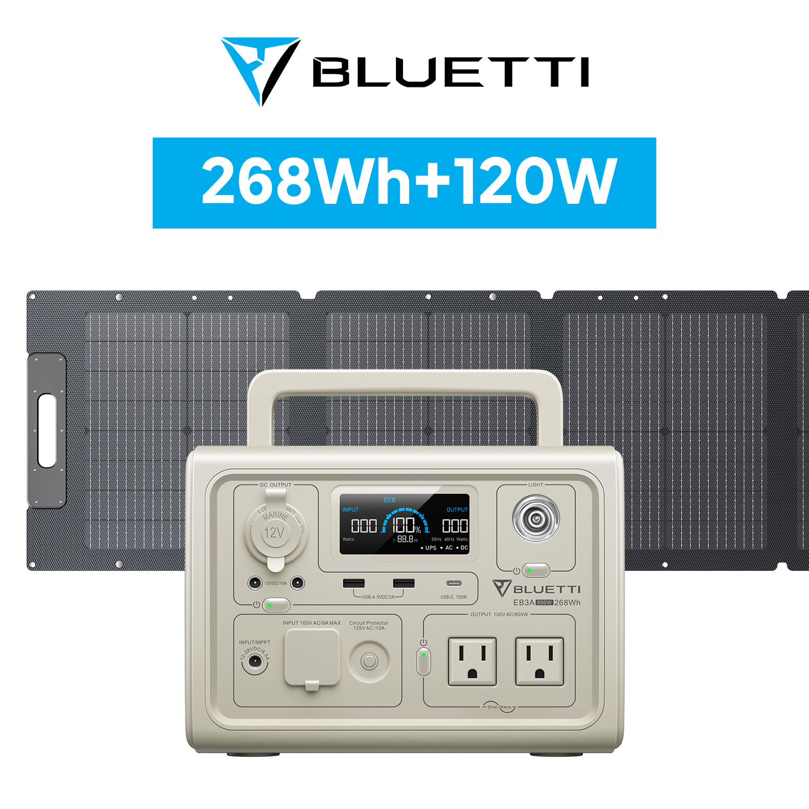 ブルーティ ポータブル電源・ソーラーパネルセット