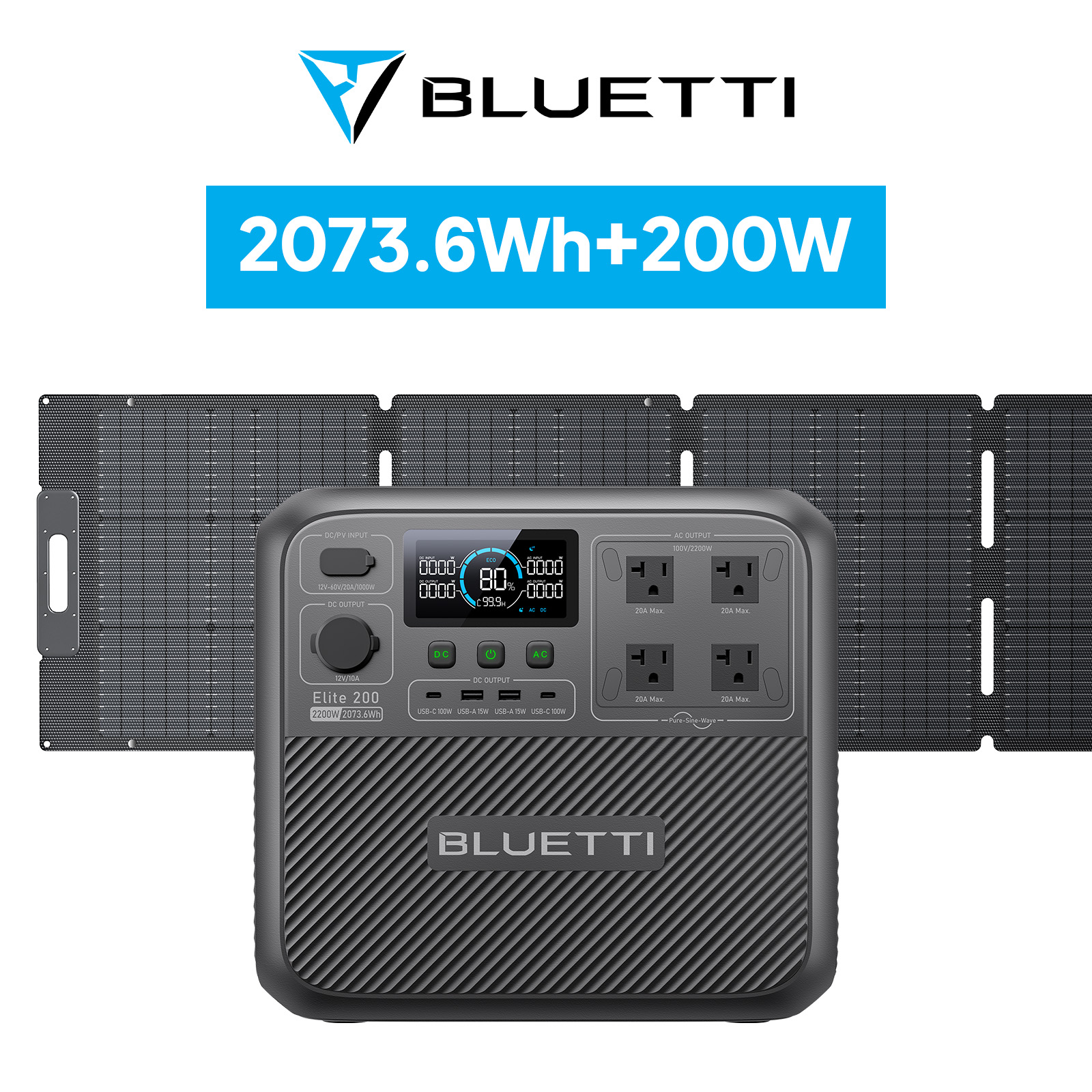 BLUETTI AC70 ポータブル電源 768Wh 1000W BLUETTI 防災グッズ ポータブル電源 AC70 768Wh/1000W 大容量