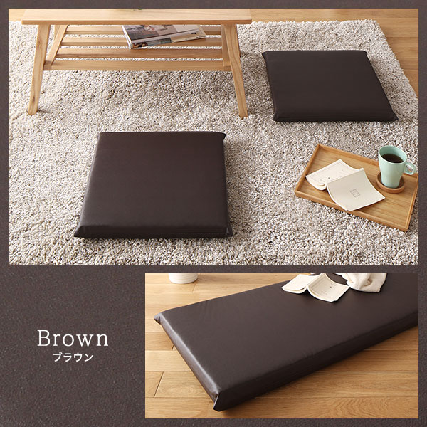 レザー長座布団、カラー、モカブラウン 長座布団 180 日本製 ごろ寝マット 60×180cm 座布団 クッション
