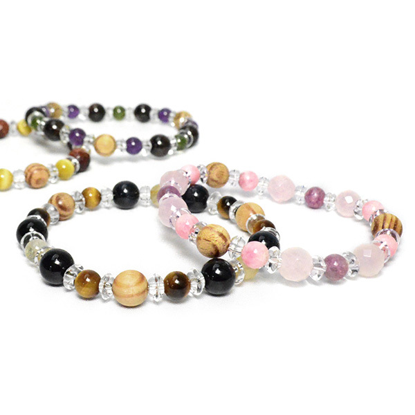 パワーストーン ブレスレット 4種類 【出雲黒松】 縁結び 恋愛成就